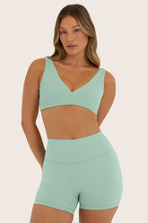 breathe contrast wrap bra
