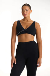 breathe contrast wrap bra