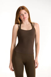 lux layered cami bra