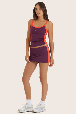 cloud contrast mini skirt