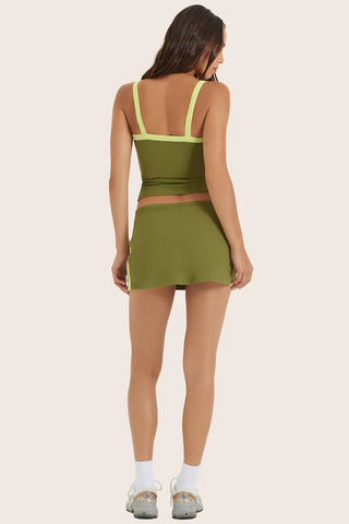 cloud contrast mini skirt