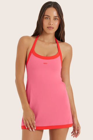 sporty halter dress