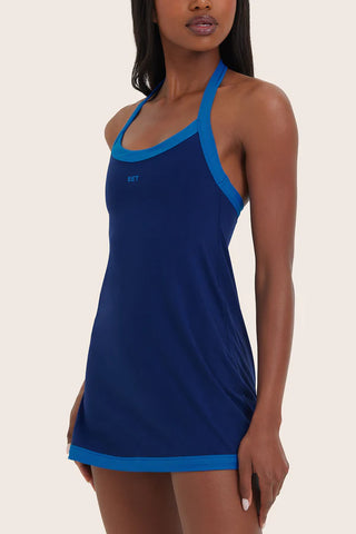 sporty halter dress