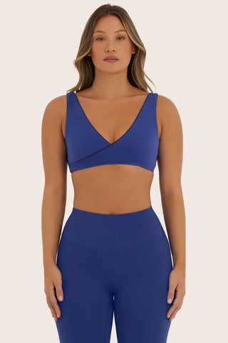breathe contrast wrap bra