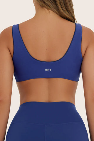 breathe contrast wrap bra