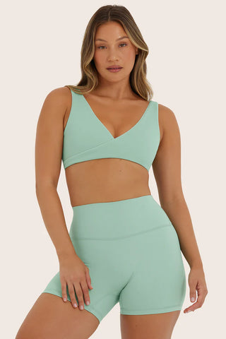 breathe contrast wrap bra