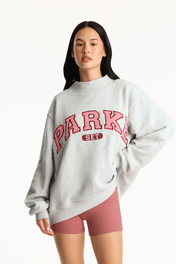 SET x parke varsity mockneck