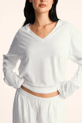 daily parke v-neck long sleeve