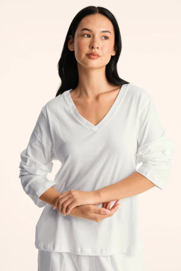 daily parke v-neck long sleeve