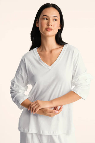 daily parke v-neck long sleeve