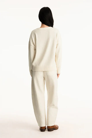 SET x parke cotton v-neck sweater