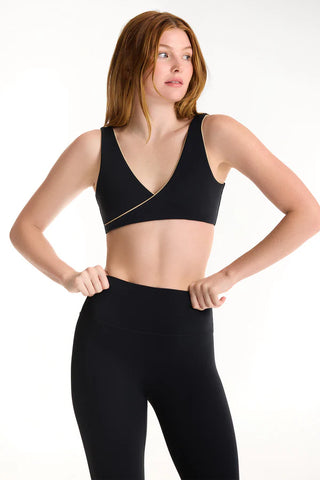breathe contrast wrap bra